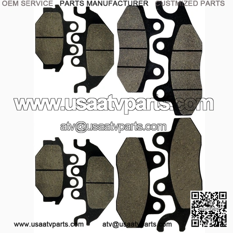 Front Rear Brake Pads for Kawasaki Mule Pro-Fx Pro-Fxt KAF820 2015-2016