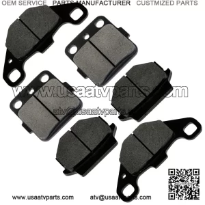 Front Rear Brake Pads for Suzuki LT250R Quadracer 250 1985 1986