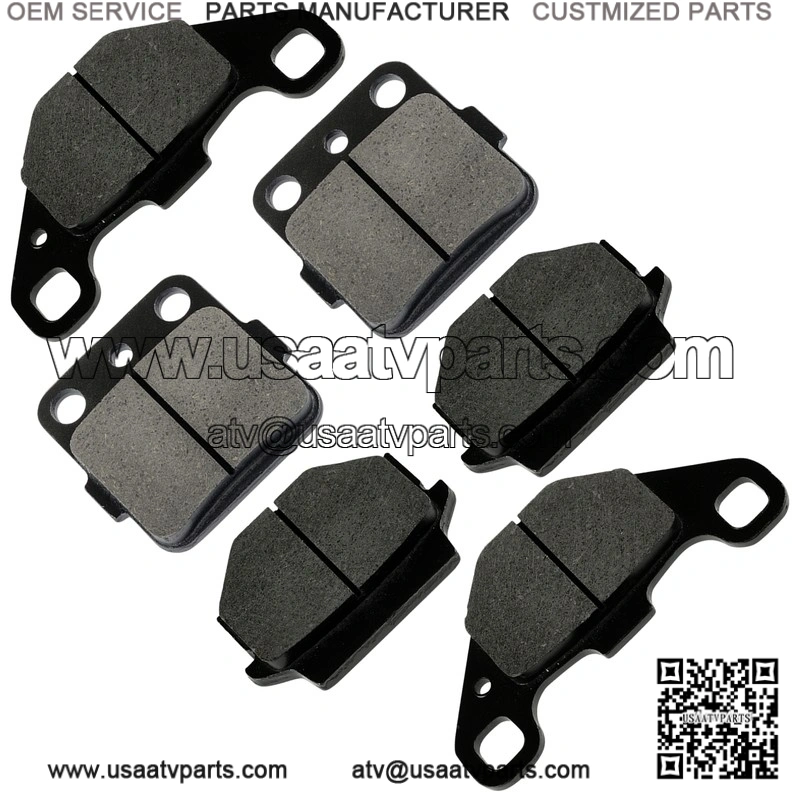 Front Rear Brake Pads for Suzuki LT250R Quadracer 250 1985 1986