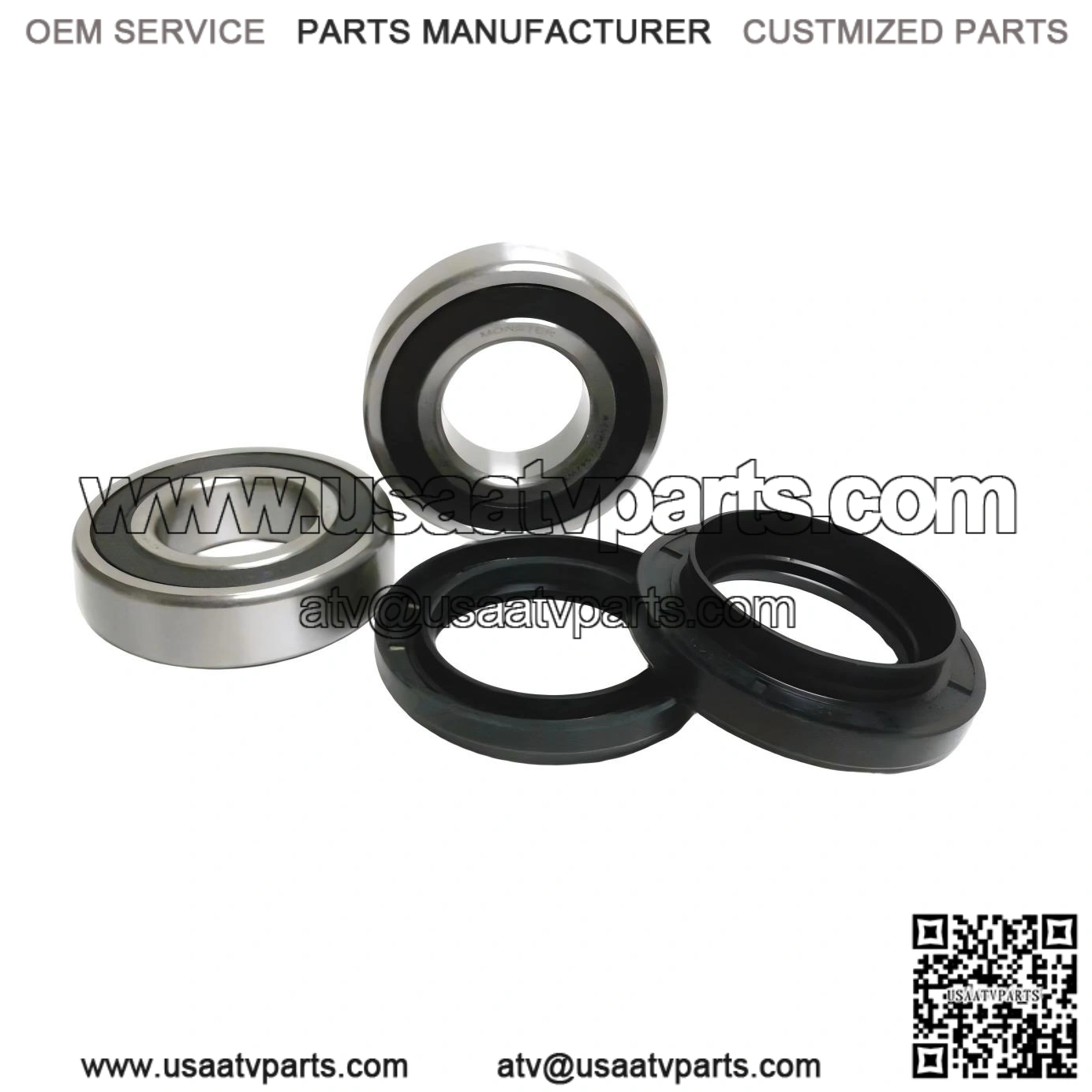 Direct Fit Rear Wheel Bearing Kit ?C Compatible with Rhino 450 / 660 / 700, Part #93306-206Y2-00