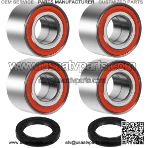 Can-Am Defender Maverick Wheel Bearings Kit - Complete 4 Pcs Set for Front & Rear Axles