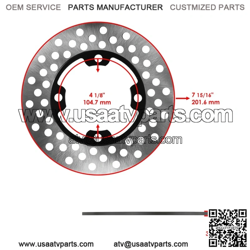 For Yamaha Kodiak 400 YFM400 2x4 4x4 2003-2006 Front Brake Disc w/ Left Caliper - Image 2