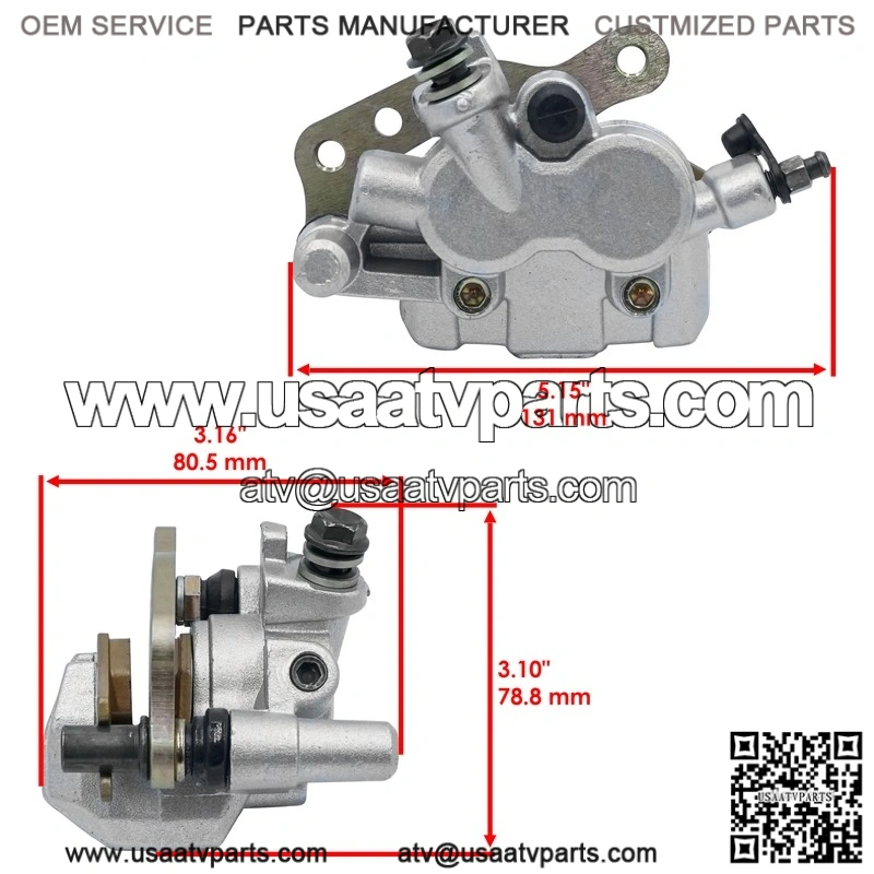 For Suzuki LT R450 LTR450 QuadRacer 2006-2011 Front Left Brake Caliper W/ Pads - Image 2