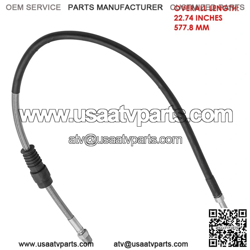Brake Master Cylinder Hose Line for Polaris Trail Boss 250 1988-1999 and 350L 1990-1993 - Image 2