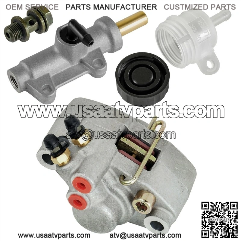 Rear Brake Caliper with Master Cylinder and Reservoir for Polaris Trail Blazer 250 2001-2003