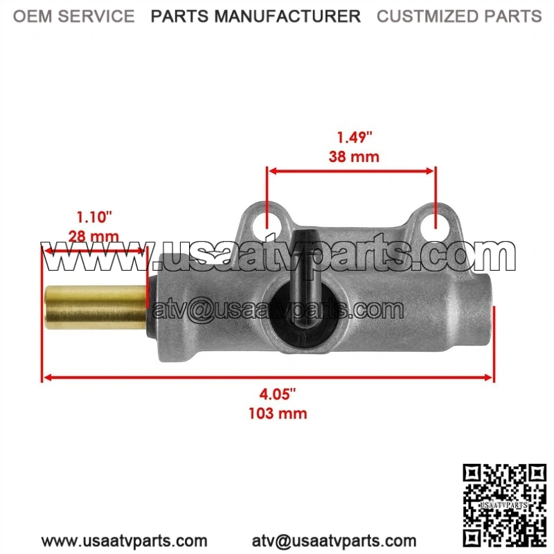 Rear Brake Caliper with Master Cylinder and Reservoir for Polaris Trail Blazer 250 2001-2003 - Image 2