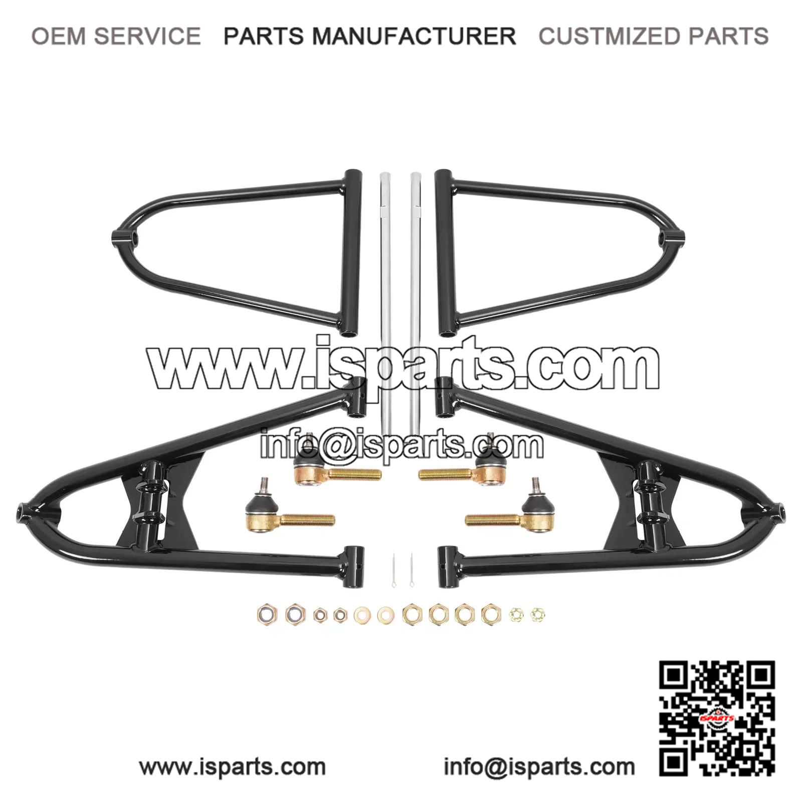 Black Extended A Arms for Honda TRX400EX