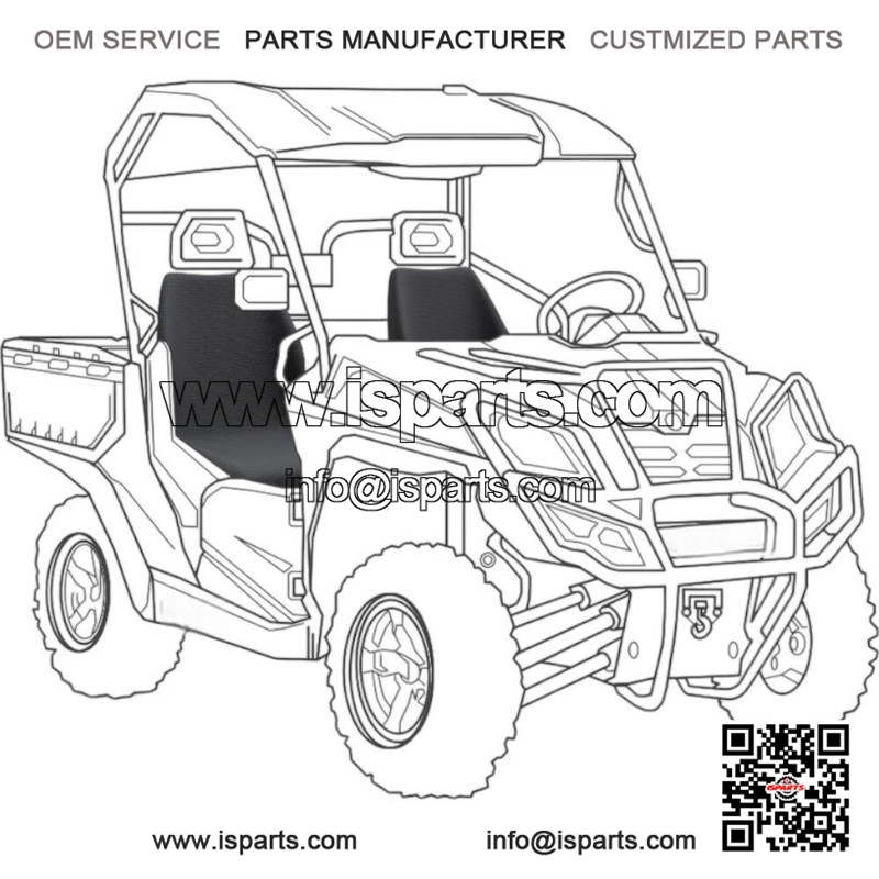 Canvas Seat Cover for CF Moto Uforce 800 (2013 On)