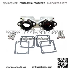 Billet Aluminum Crossover Intake Manifolds for Banshee (Fits Stock or 28mm Carbs, Includes Intake Boots)