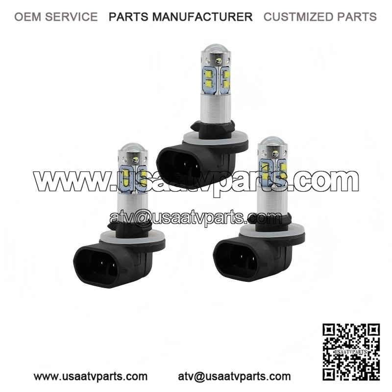 For Polaris Sportsman HEADLIGHT 500 550 570 600 700 800 850 XP, 3x LED Bulbs
