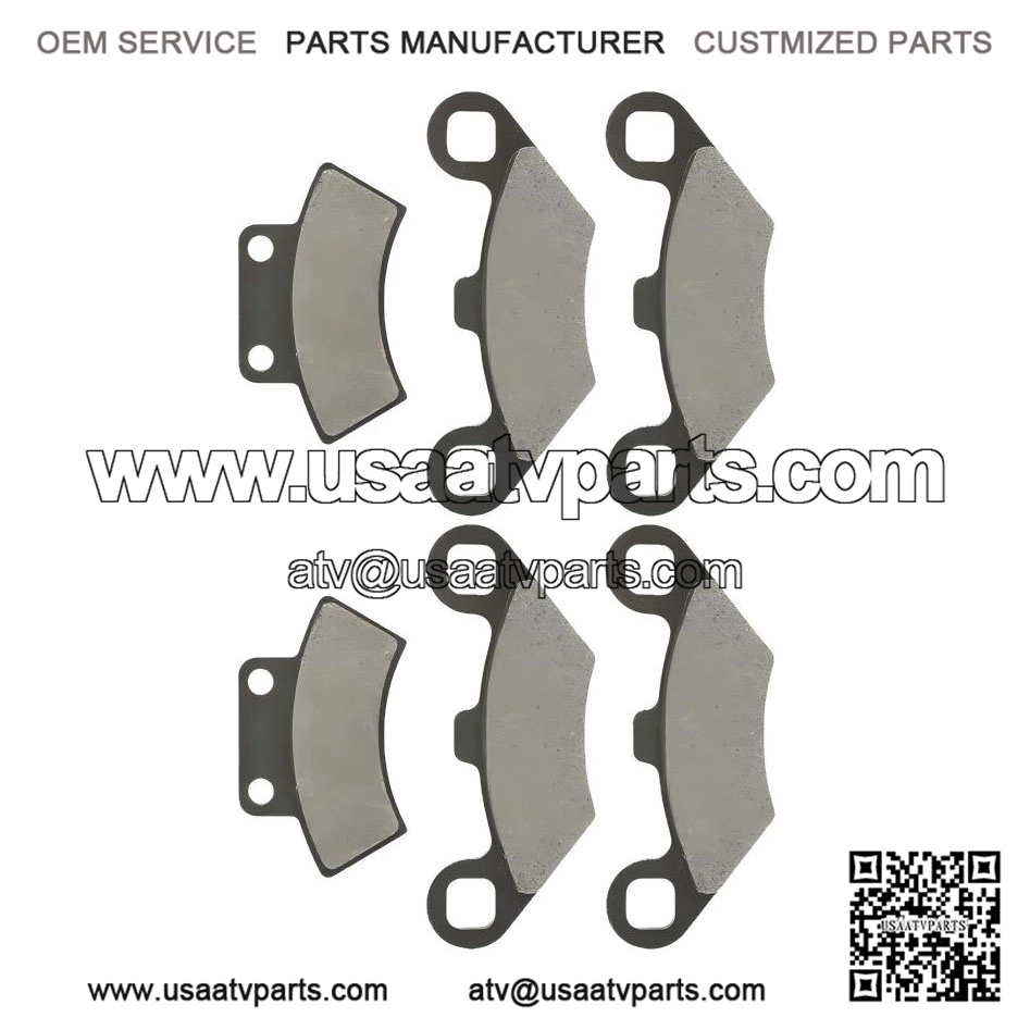 Front Rear Brake Pads??Polaris Xplorer 300 4X4??1996 1997 1998 1999 2000