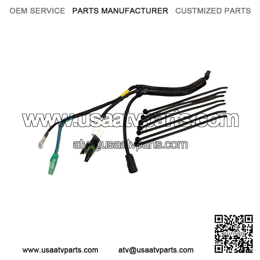 Winch Wiring Harness 715002453, Can Am ATV Outlander, connects switch to solenoid.