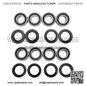 For Odes 800 Dominator Raider 4, Four Wheel Axle Hub Bearing Seal Kit Parts