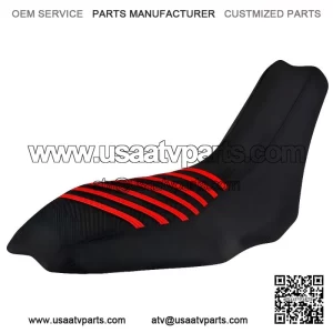 Seat Cover ALL BLACK w/ RED RIBS #255A??2006-2008 Polaris Outlaw 450 500 525
