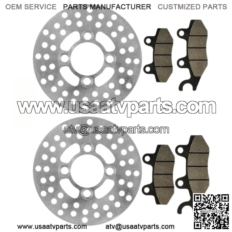 For Yamaha Rhino 450 YXR450 4X4 2006-09 Rear Brake Caliper And Disc Rotor With Pad