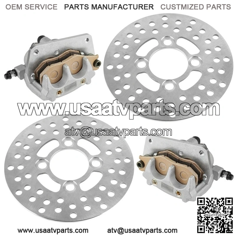 For Honda Fourtrax 400 TRX400EX 1999-04 Rear and Front Brake Disc With Bolt and Caliper