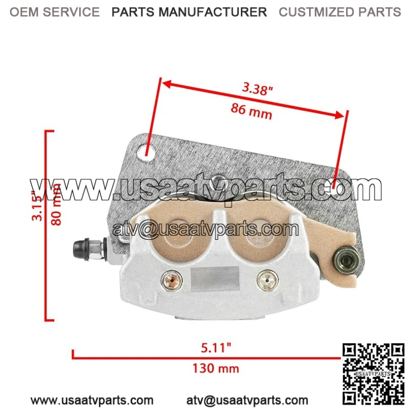 For Honda Fourtrax 400 TRX400EX 1999-04 Rear and Front Brake Disc With Bolt and Caliper - Image 2