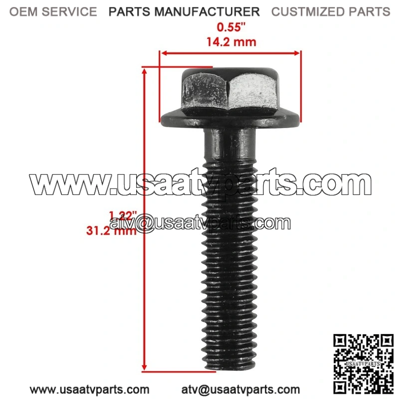 Yamaha Raptor 80 2002 2003 2004 2005 2006 2007 Flanged Head Clutch Bolt - Image 2