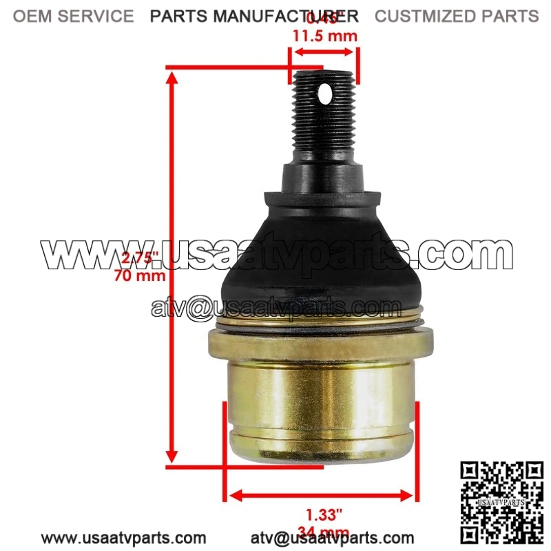 Honda Rancher 420 TRX420FM 2007-2013 Front Upper Lower Lh Rh 4x Ball Joints - Image 3