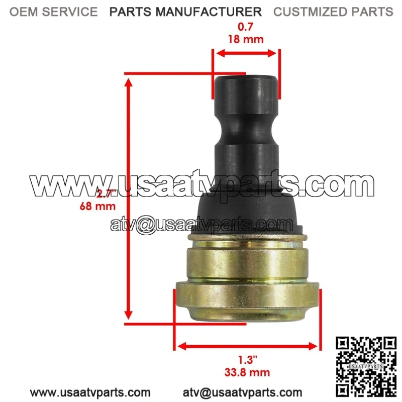 Polaris RZR XP 4 Turbo 2016-2021 Front Suspension Lower or Upper Ball Joint - Image 2