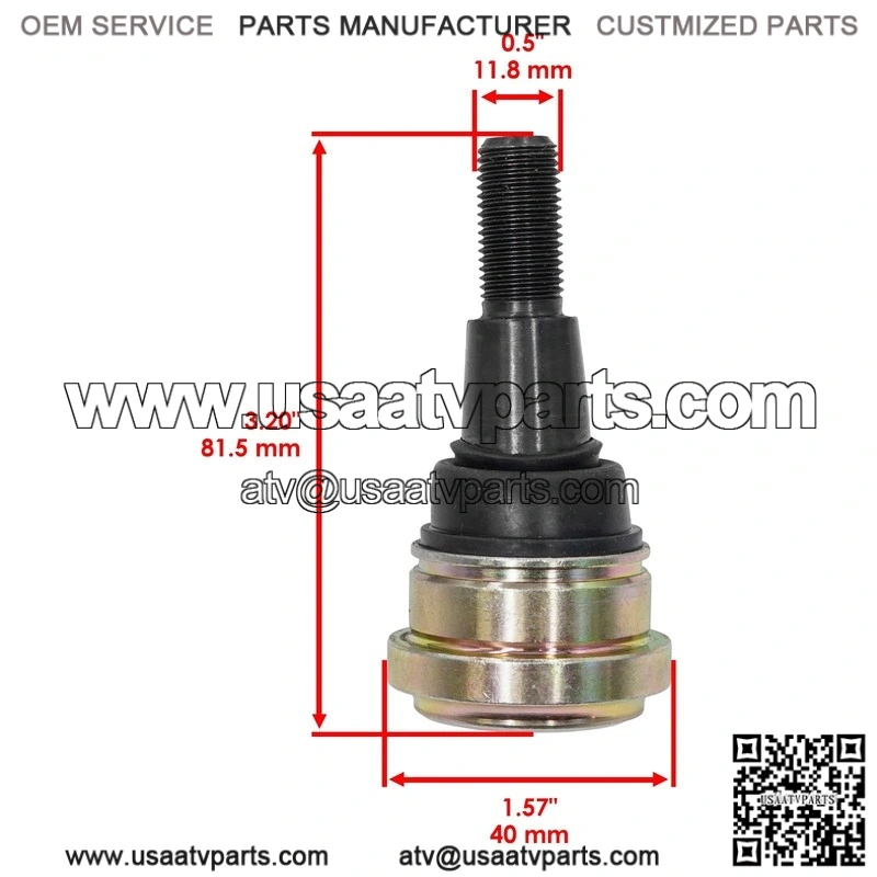 Polaris Ranger XP 1000 / Crew XP 1000 2021-2025 Front Suspension Ball Joint - Image 3