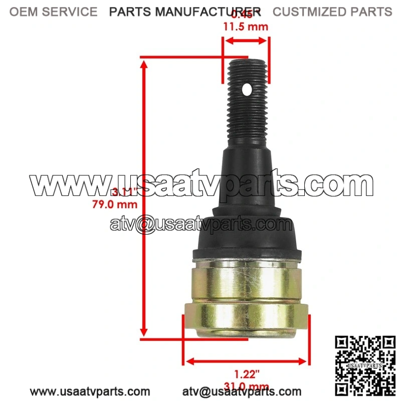 Polaris 7061230 7061221 7082538 7061244 Front Lower or Upper Ball Joint - Image 2