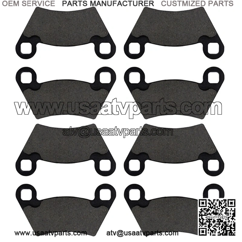 Front & Rear Brake Pads for Polaris Ranger 500, 700 2x4, 4x4, 6x6, XP, EFI, TM (2004-2009) | Universal Fit
